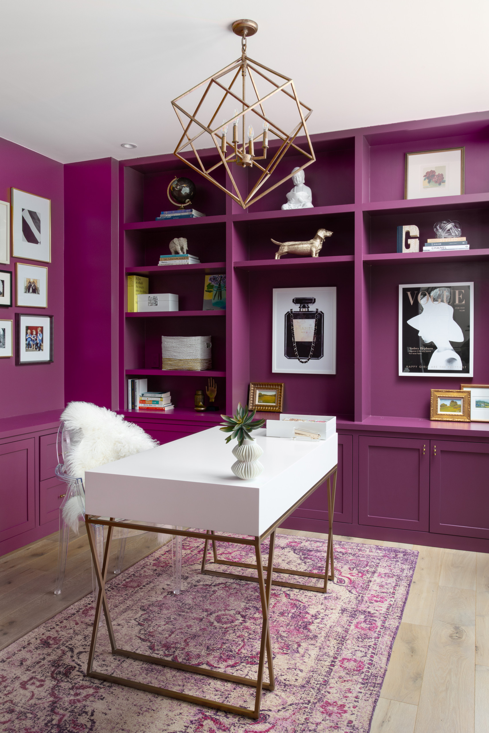 75 Beautiful Purple Home Office Ideas and Designs - November 2023