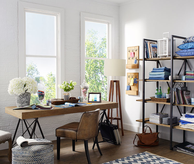 New England Style Beach Style Home Office Glasgow by Houseology