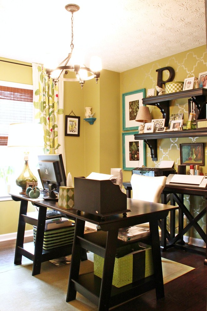 Home office - eclectic home office idea in Atlanta