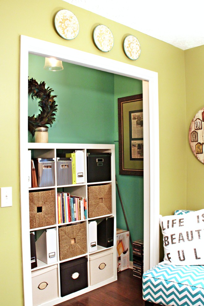 Example of an eclectic home office design in Atlanta