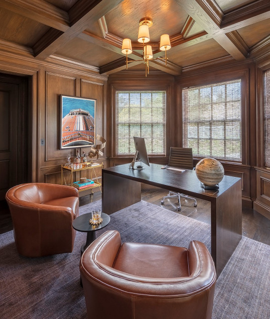 New Silicon Valley Estate - Traditional - Home Office - San Francisco - by  Kathleen Bost Architecture + Design | Houzz AU