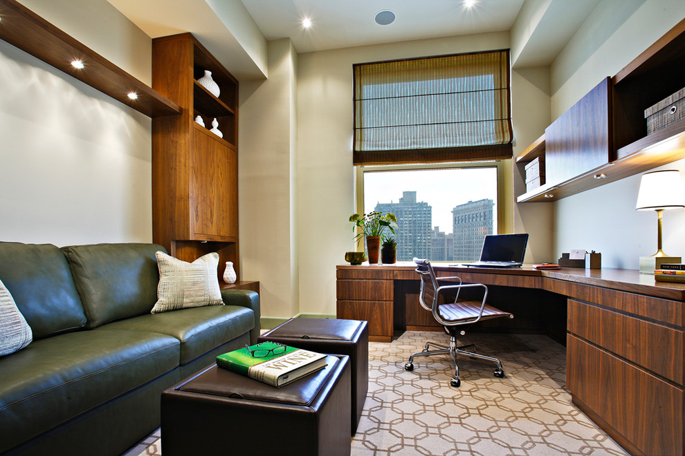 New York Apartment - Contemporary - Home Office - New York - by Hubley ...
