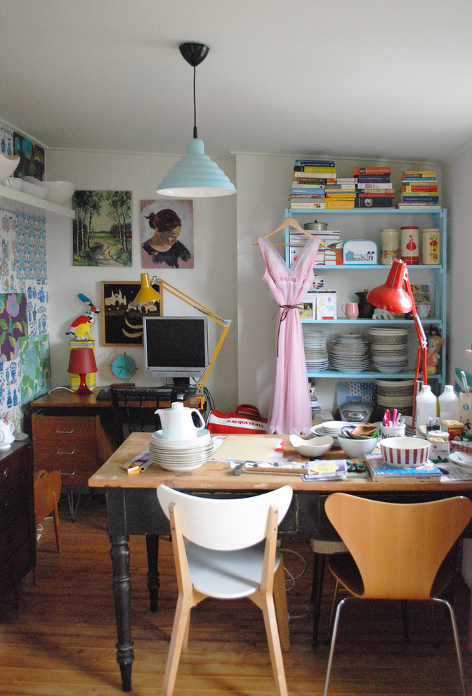 Craft room - shabby-chic style craft room idea in Amsterdam