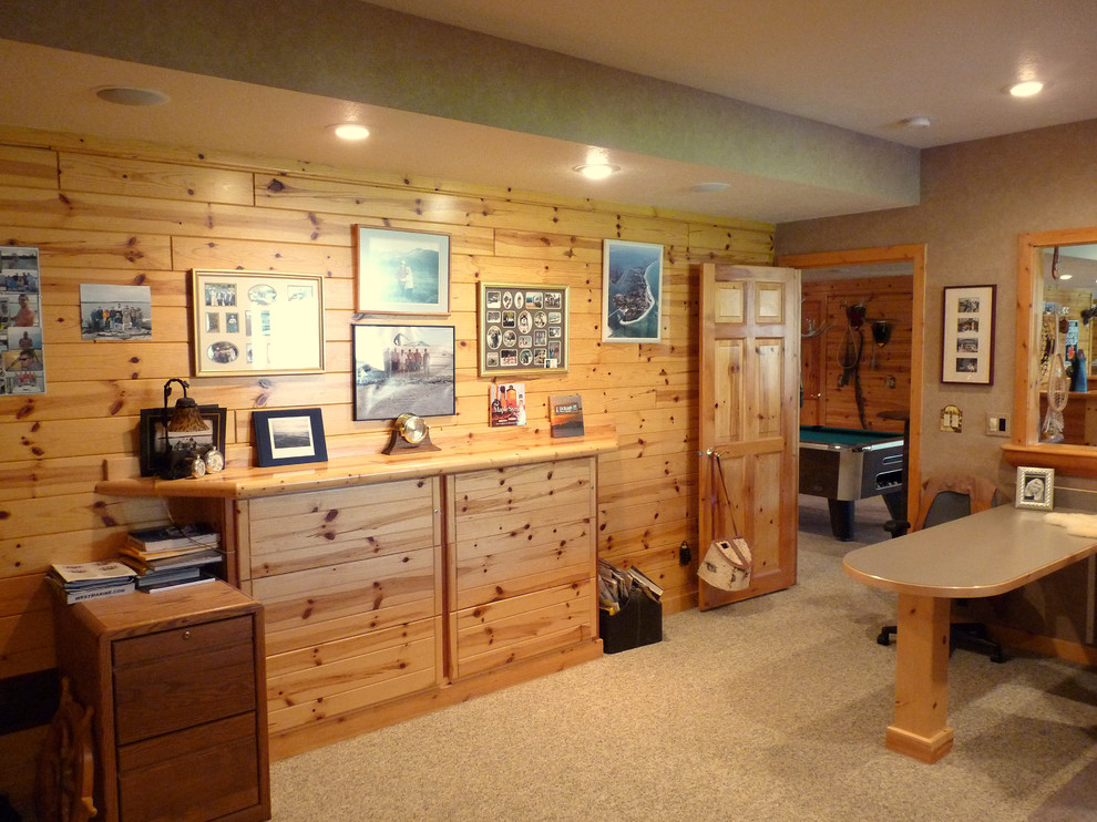 Mountain style home office photo in Grand Rapids