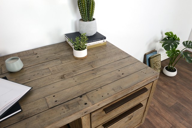 reclaimed pine desk