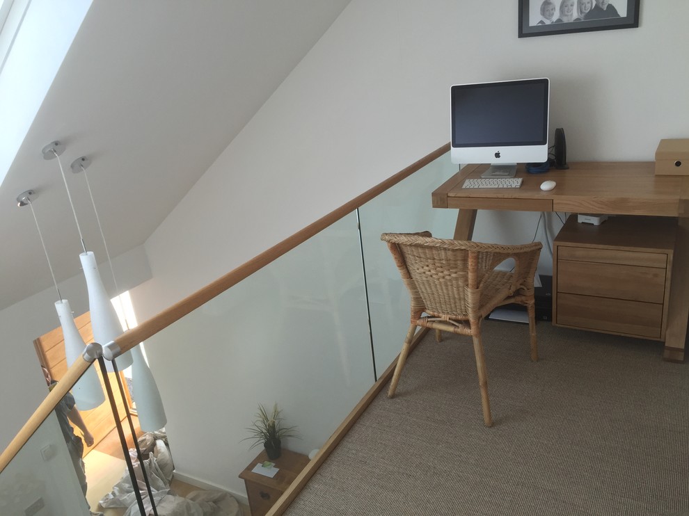 Oak staircase galleried landing - Contemporary - Home Office - Other ...
