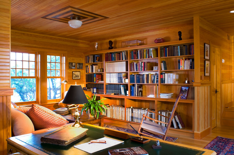 Inspiration for a classic home office in Portland Maine.