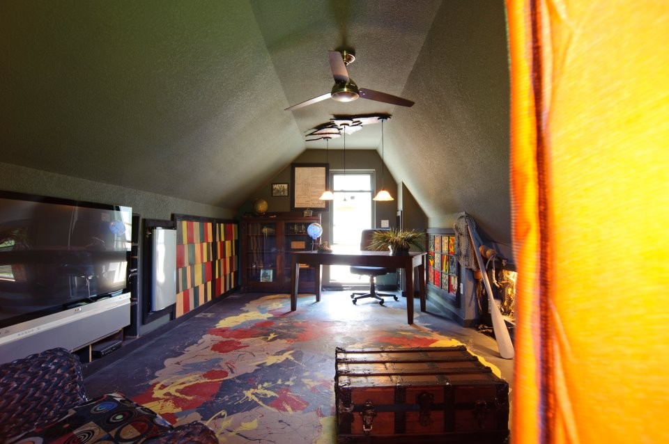 Office above garage Eclectic Home Office Kansas City by Surface