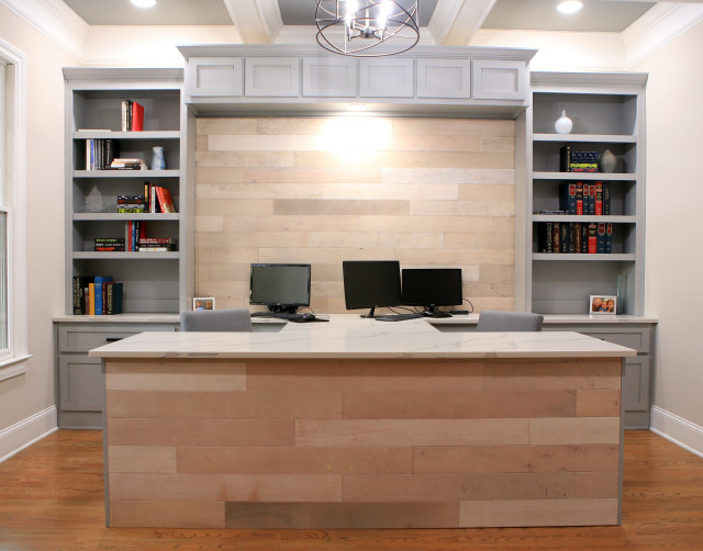 Office Build-out - Modern - Home Office & Library - Atlanta - by Spindle &  Oak | Houzz