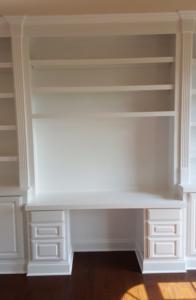 Office Wall Built-in with Desk and Drawers - Traditional - Home Office - Atlanta - by True ...