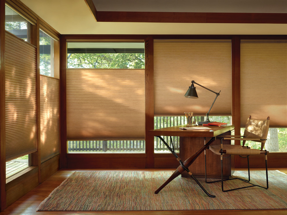 Office Window Treatments Traditional Home Office Las Vegas by