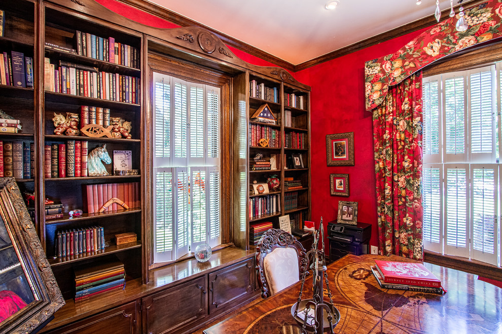 Old World Meets Victorian Library Victorian Home Office Austin   Old World Meets Victorian Library Swankee Gray Studio Img~a4d11a5807713504 9 6989 1 1d81caf 