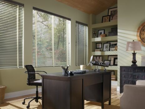 This is an example of a contemporary home office in Nashville.