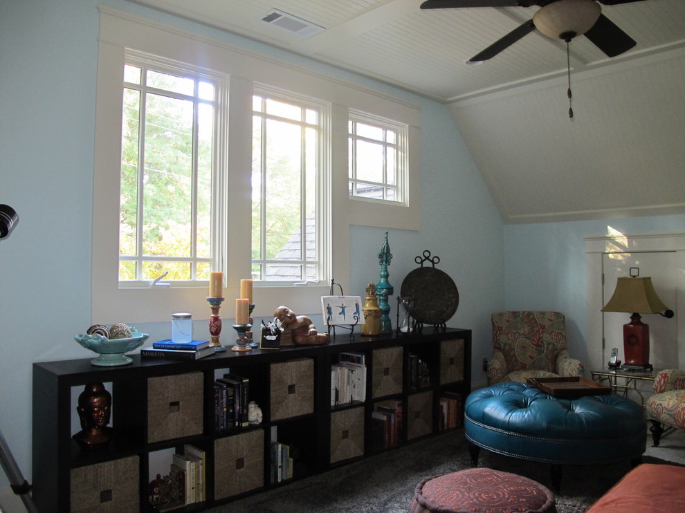 Design ideas for an eclectic home office in Atlanta.