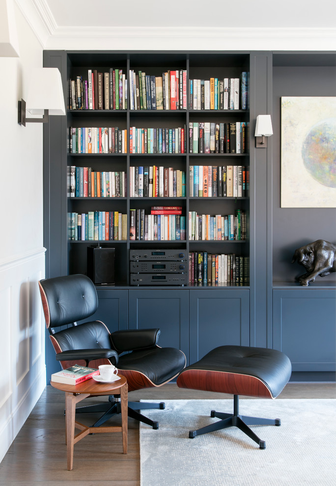 Home office - transitional home office idea in London