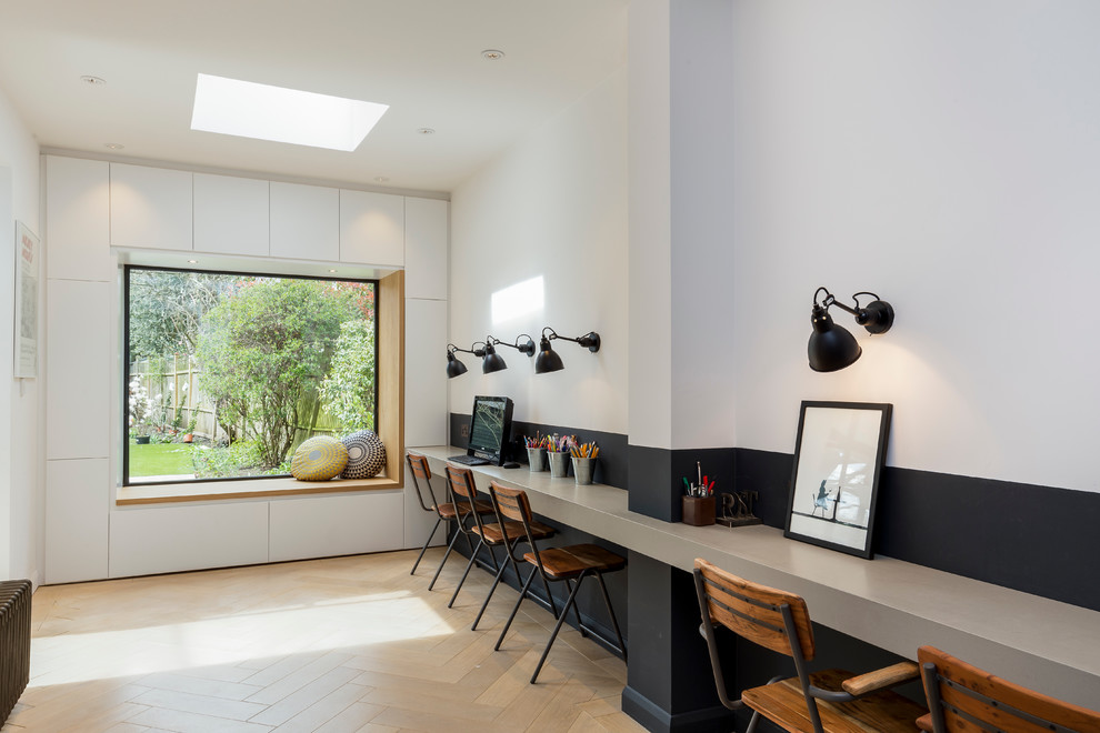 Parke Rd, Barnes SW13 Scandinavian Home Office London by VC