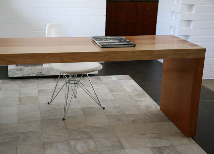 Patchwork Cowhide Rugs Modern Home Office Los Angeles by Pure