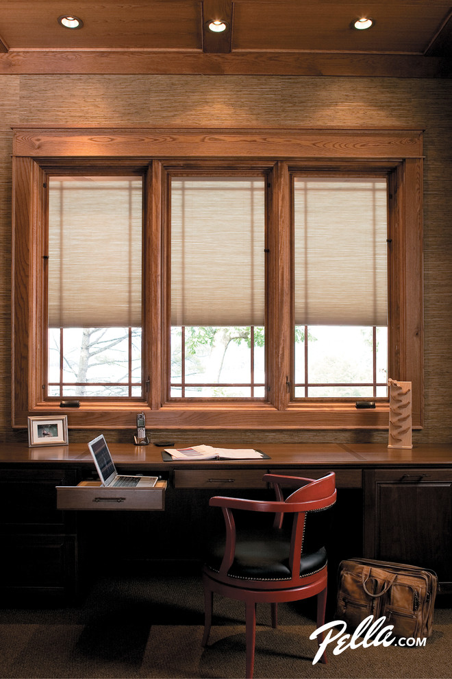 Pella® Designer Series casement windows feature betweentheglass