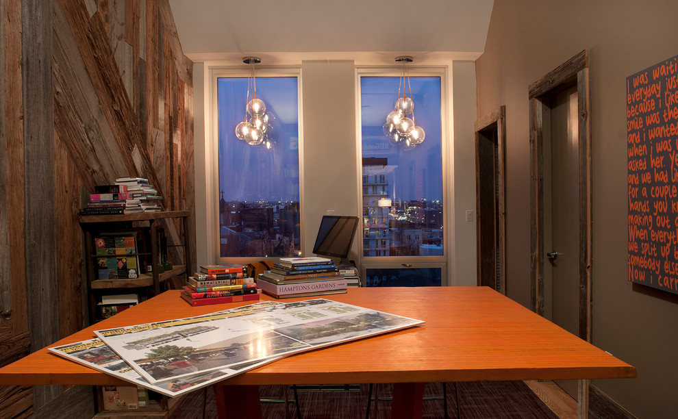 Philadelphia Penthouse Apartment Contemporary Home Office