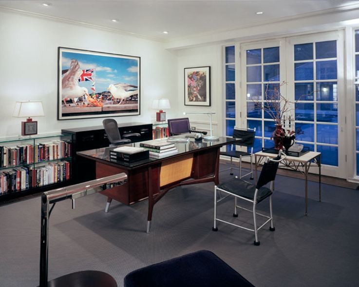 Home office - contemporary home office idea in Denver