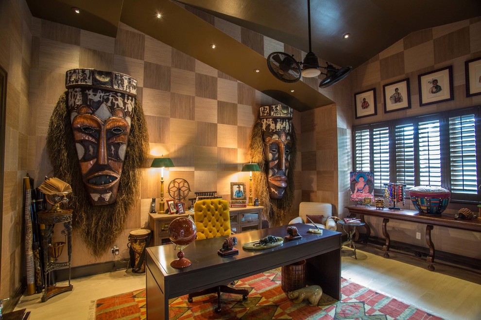 Porto Vita Eclectic Home Office Miami By Fein Zalkin Interiors Houzz - Afrocentric Home Decor Llc