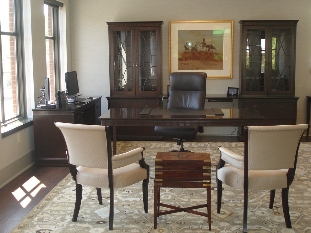 Private Office Suite Eclectic Home Office Birmingham by Joanna Goodman, IIDA, LEED AP