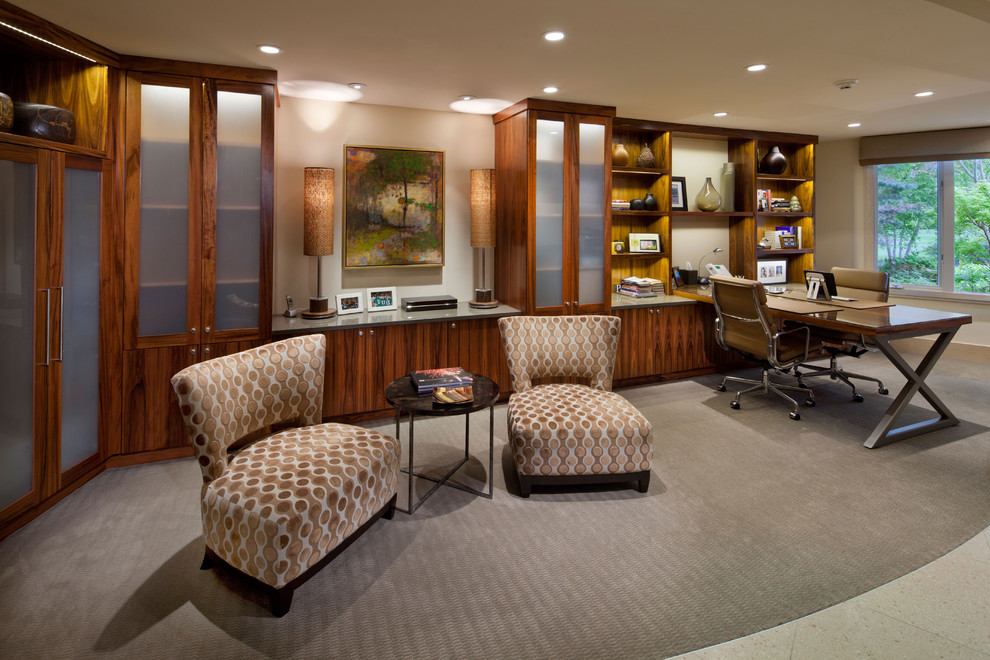 Private Residence Home Office Traditional Home Office Grand