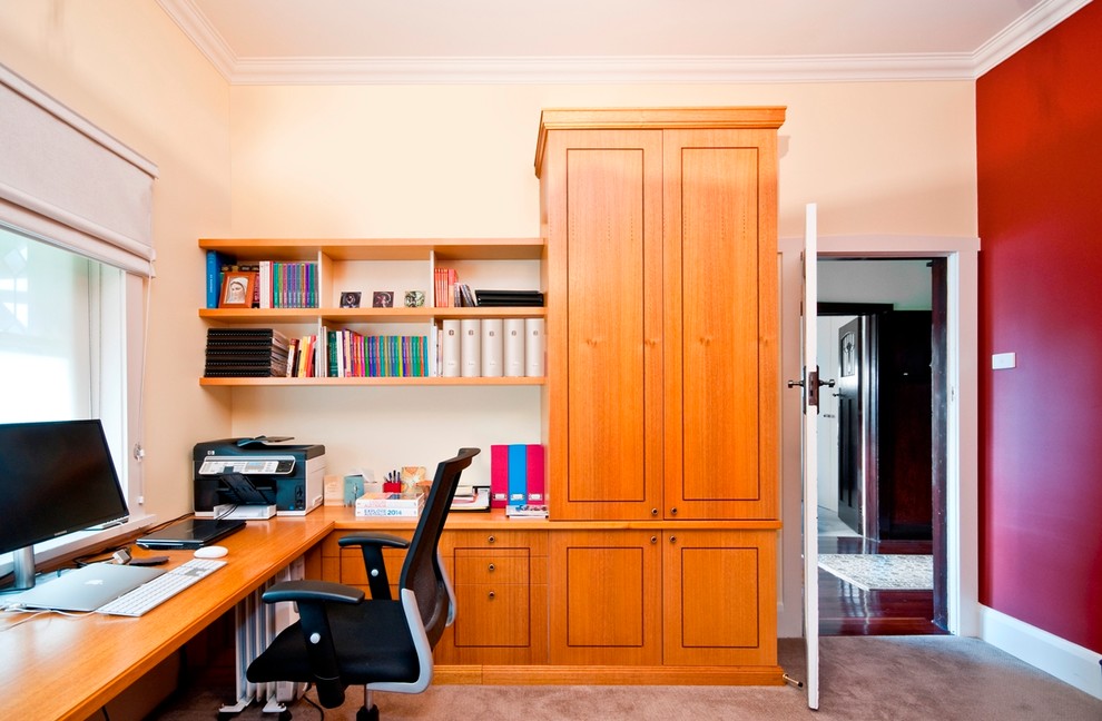 Proietto Residence Transitional Home Office Melbourne by