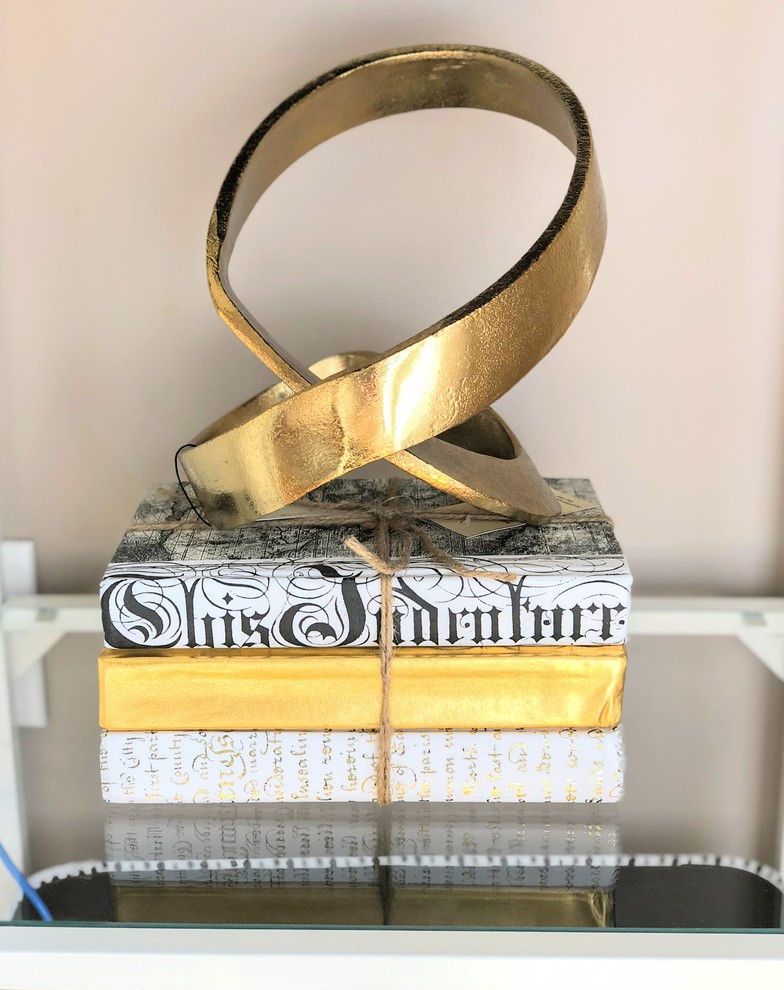 Purple & Gold Office Modern Home Office Chicago by Whittaker Interiors, LLC Houzz