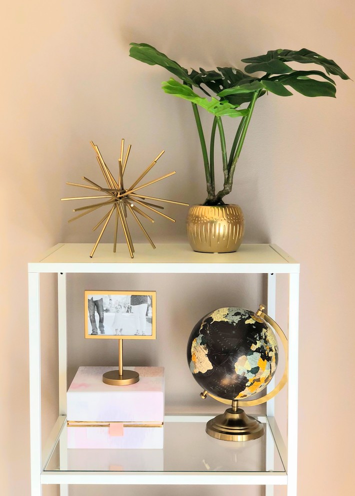 Purple & Gold Office Modern Home Office Chicago by Whittaker Interiors, LLC Houzz