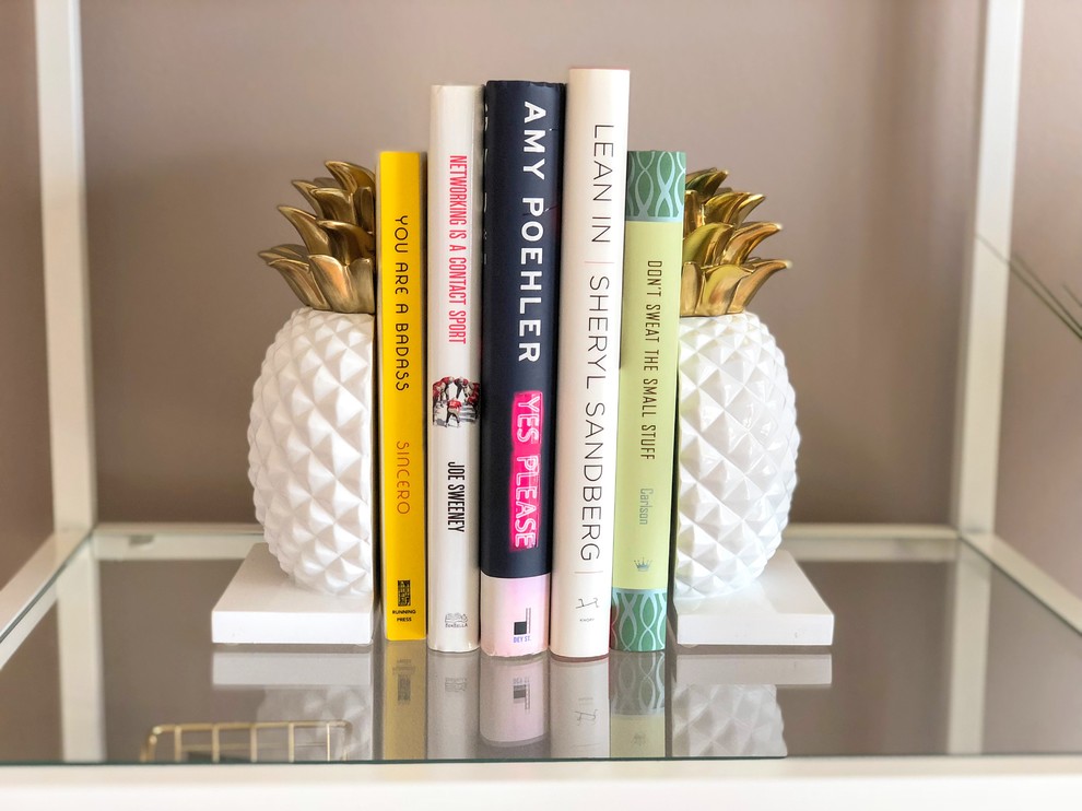 Purple & Gold Office Modern Home Office Chicago by Whittaker