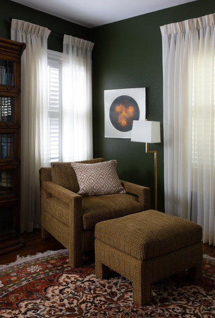 Ramsey Ave Midcentury Home Office Austin By Sarah Stacey how-to-create-a-small-home-office-library-decorating-ideas-for-the-home