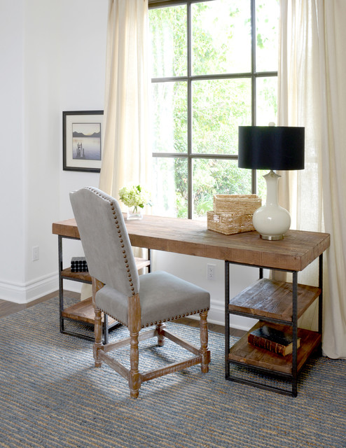 Rustic desk and chair sale