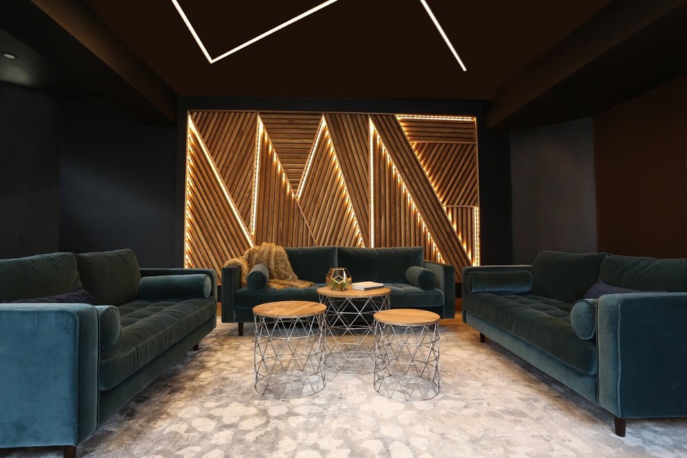 Recording Studio & Lounge Contemporary Home Office Toronto by Hedgeford & Berkley Houzz