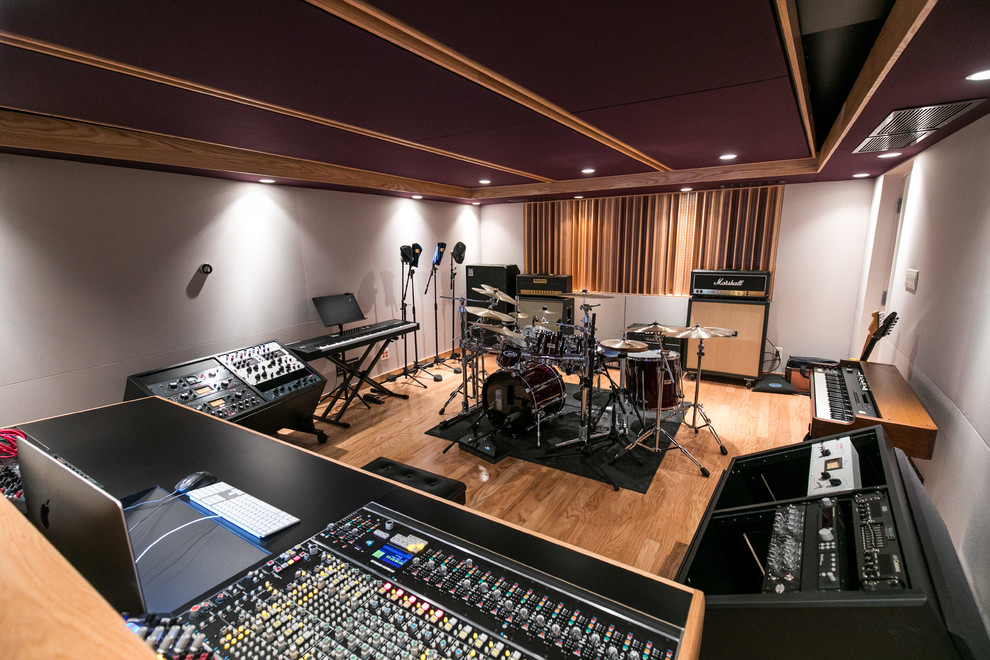 Recording studio/Kids Basement - Contemporary - Home Office - Detroit
