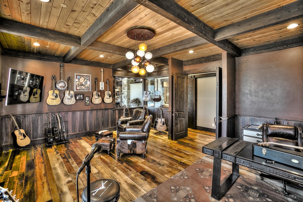 Rustic Luxury Rustic Home Office Denver by Aneka Interiors Inc