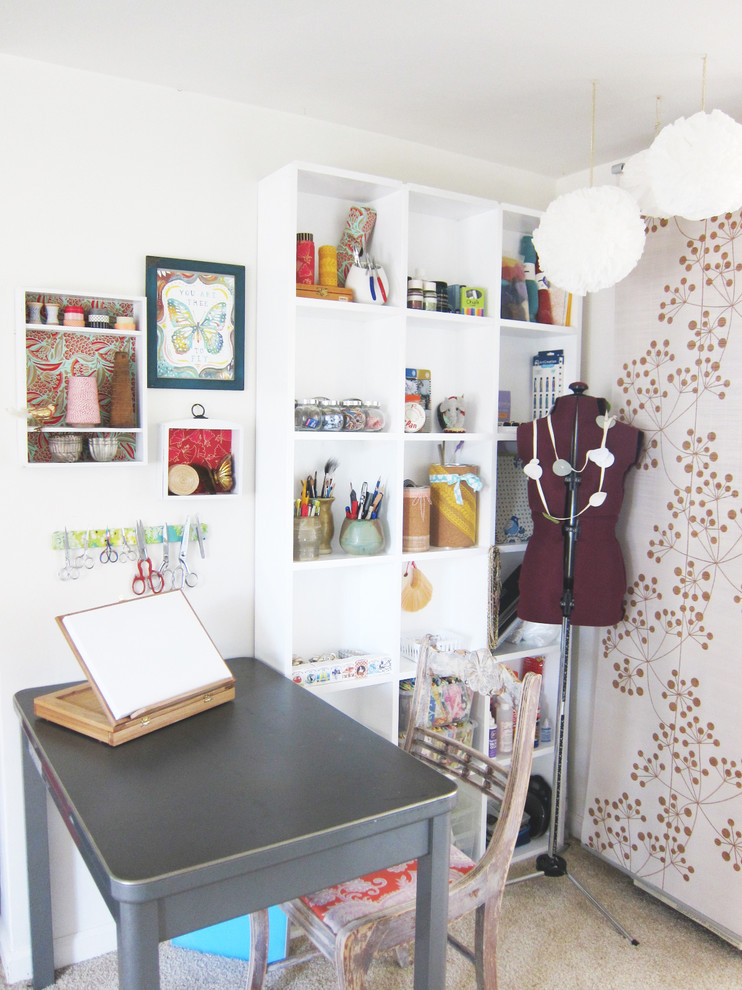 Eclectic craft room photo in Santa Barbara