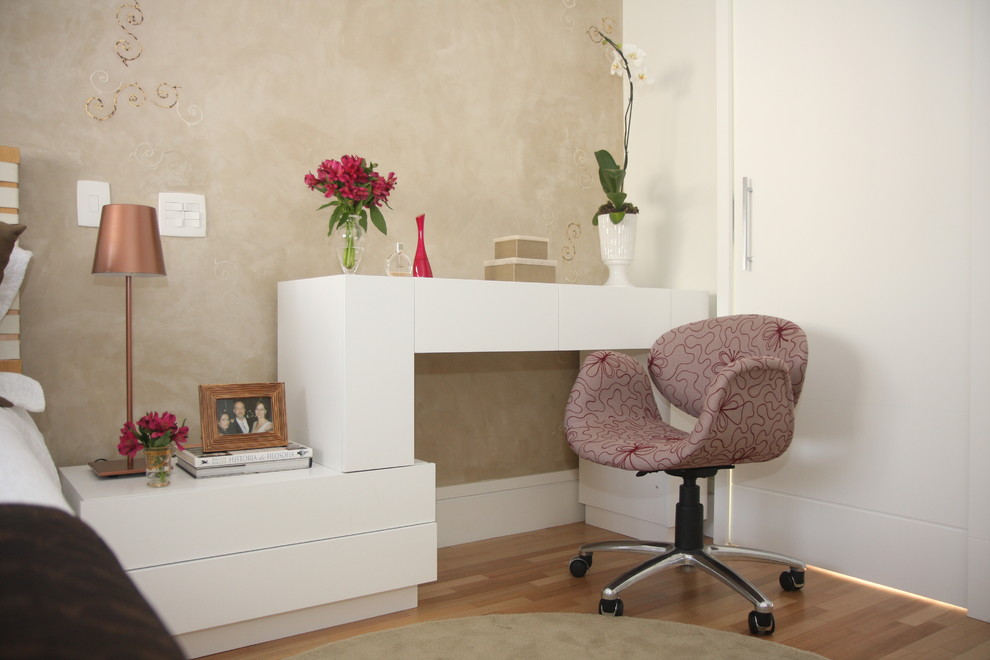 Example of a trendy home office design in Other