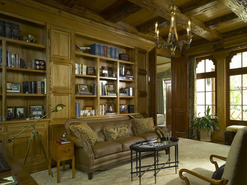 Design ideas for a traditional home office in Jacksonville.