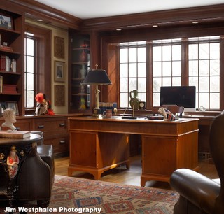 Shingle Style - Traditional - Home Office - Burlington - by HAYNES ...