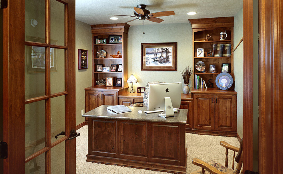 This is an example of a classic home office in Other.