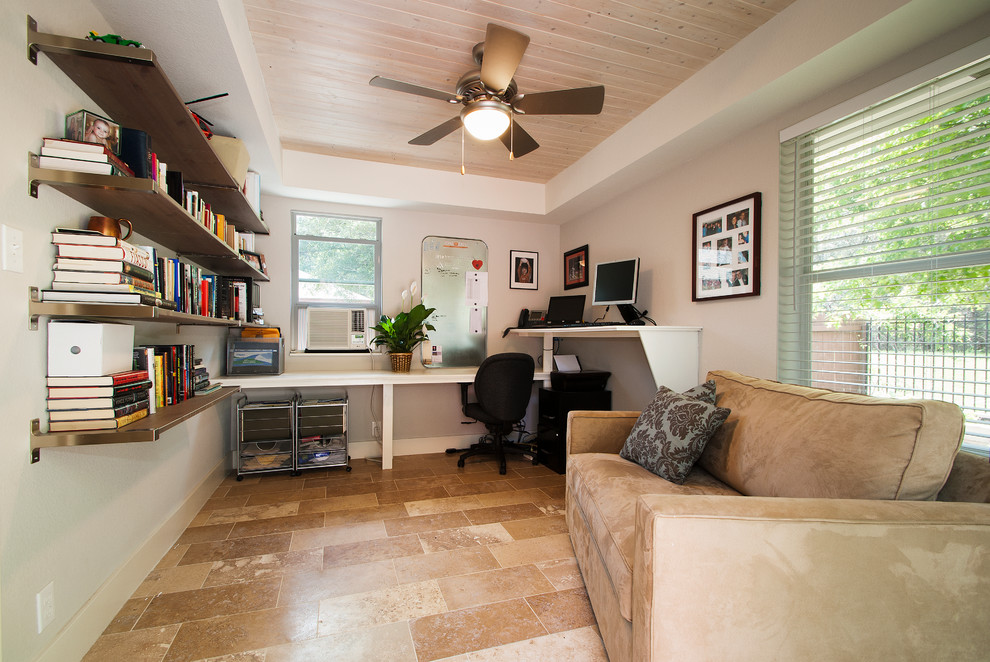 Inspiration for a timeless home office remodel in Austin