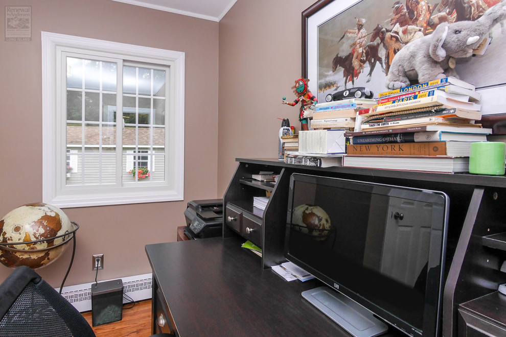 Sliding Window with Grilles in Home Office Renewal by Andersen Home