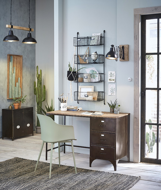 Small Spaces Maisons du Monde Industrial Home Office London by Maisons du Monde UK
