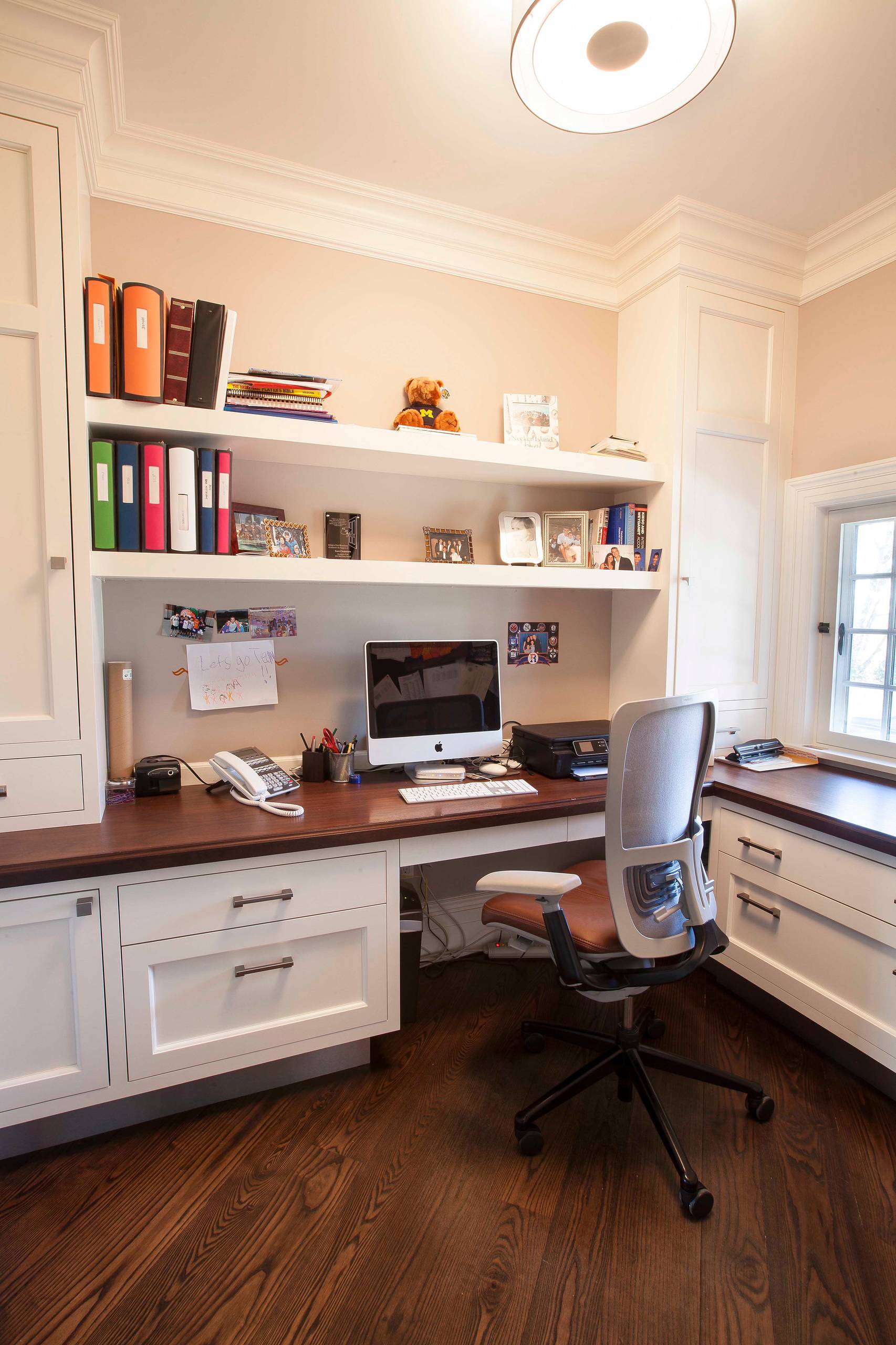 home office above desk decor