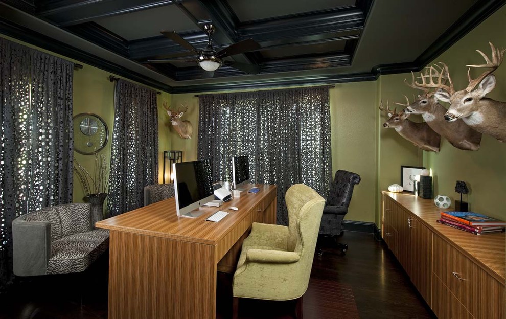Sophisticated Home Office Eclectic Home Office Dallas by Rhonda