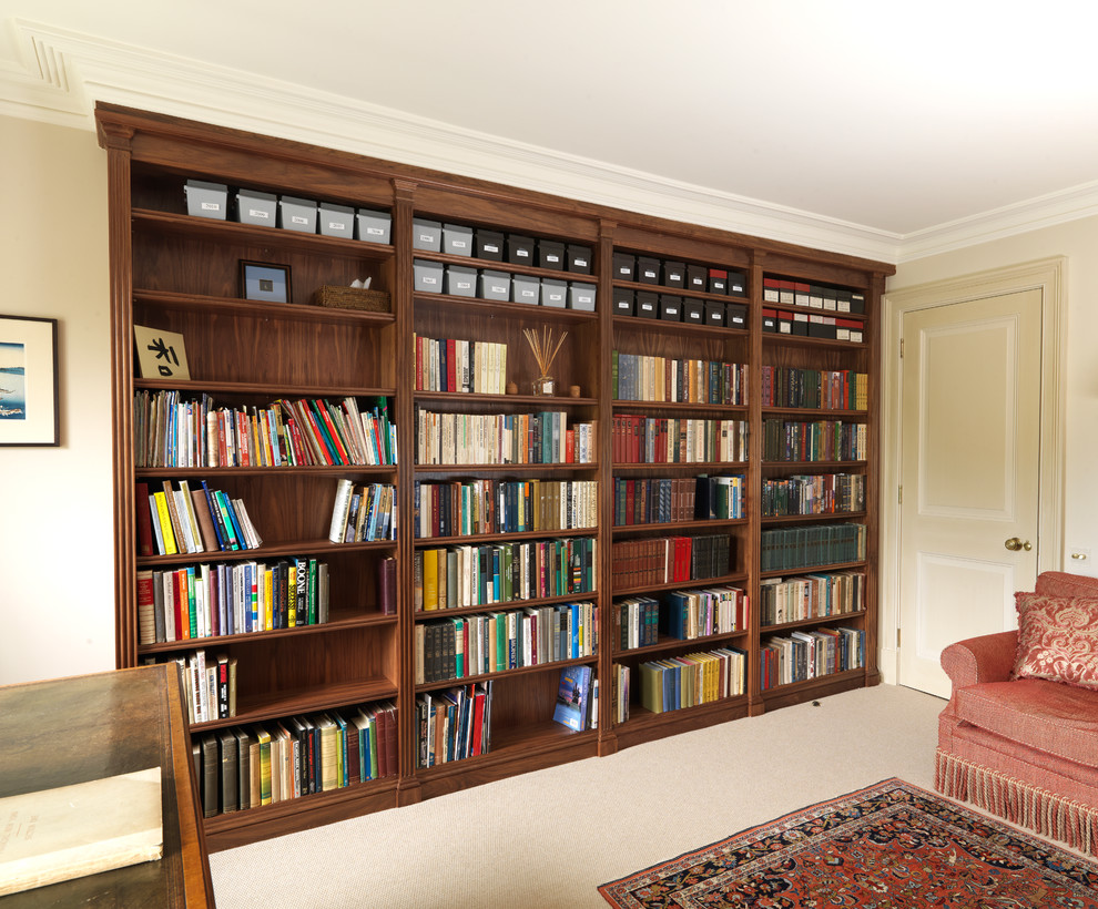 Example of a trendy home office design in Other
