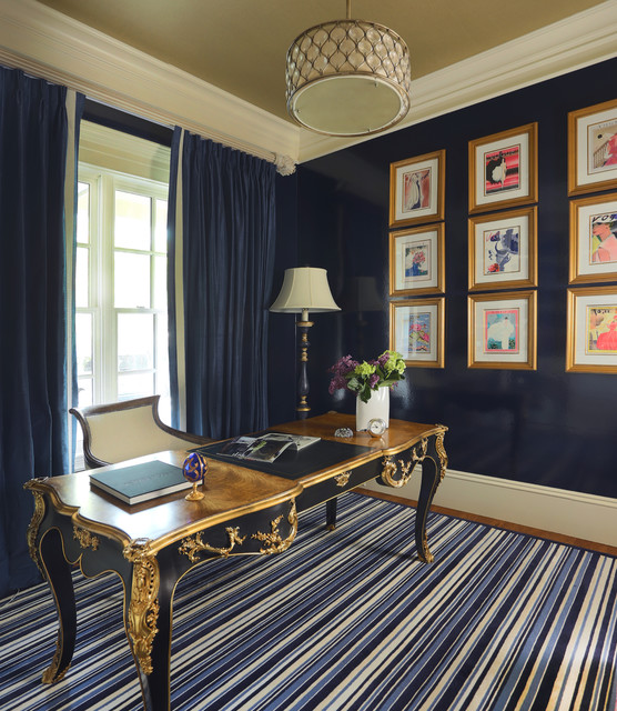 Stately in Weston Traditional Home Office Boston by Catherine