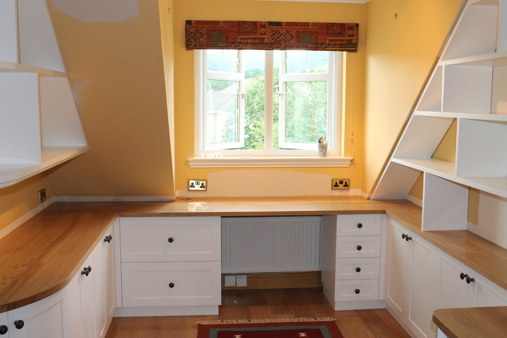 Study Traditional Home Office Edinburgh by Ecosse Bespoke