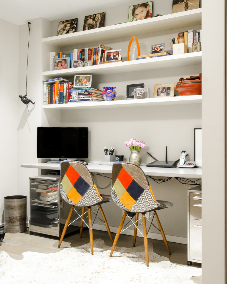 study Midcentury Home Office New York by Hygge Design Ideas Houzz